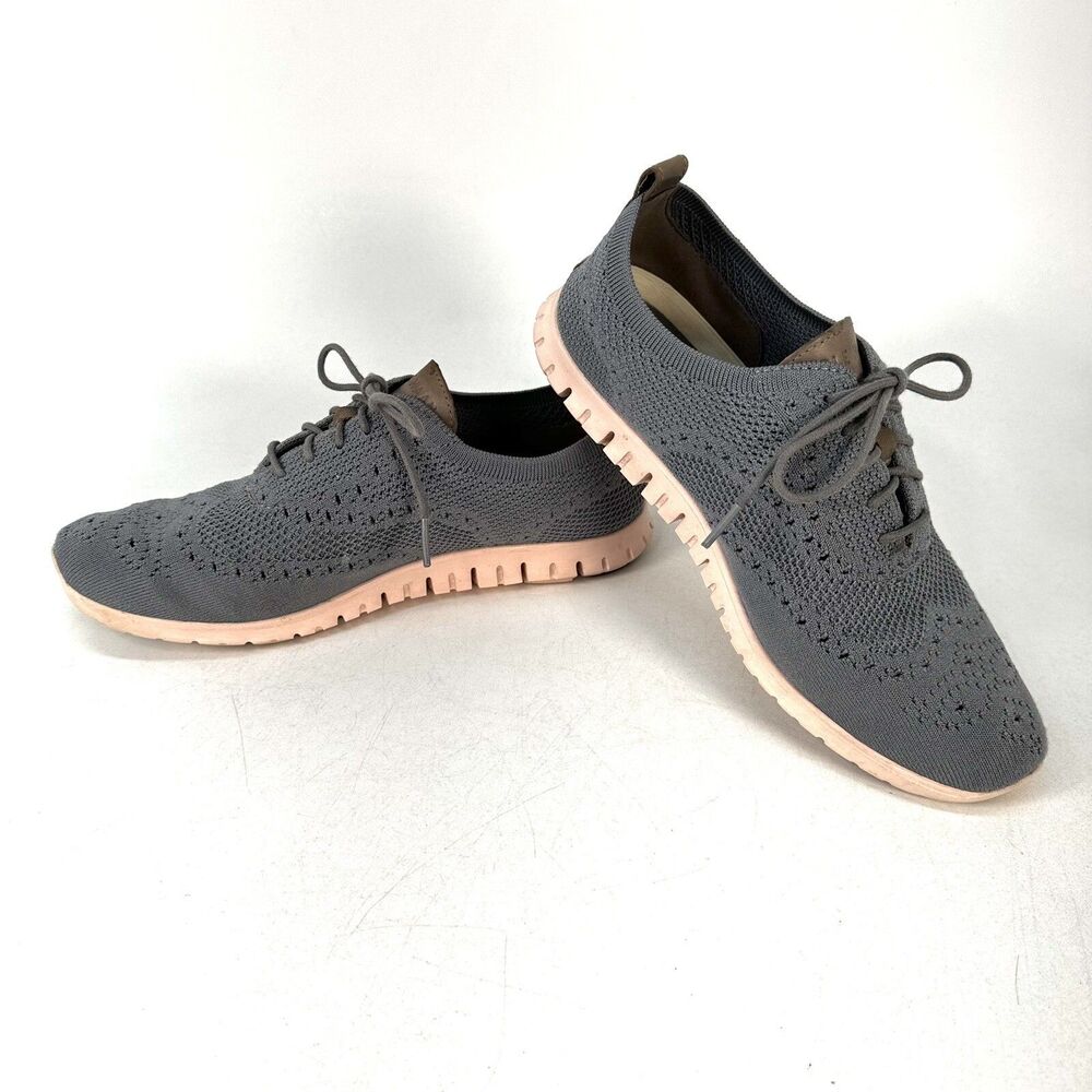 Cole Haan Zerogrand Women's Size 10 Gray Pink Stitchlite Ironstone Shoes W06727